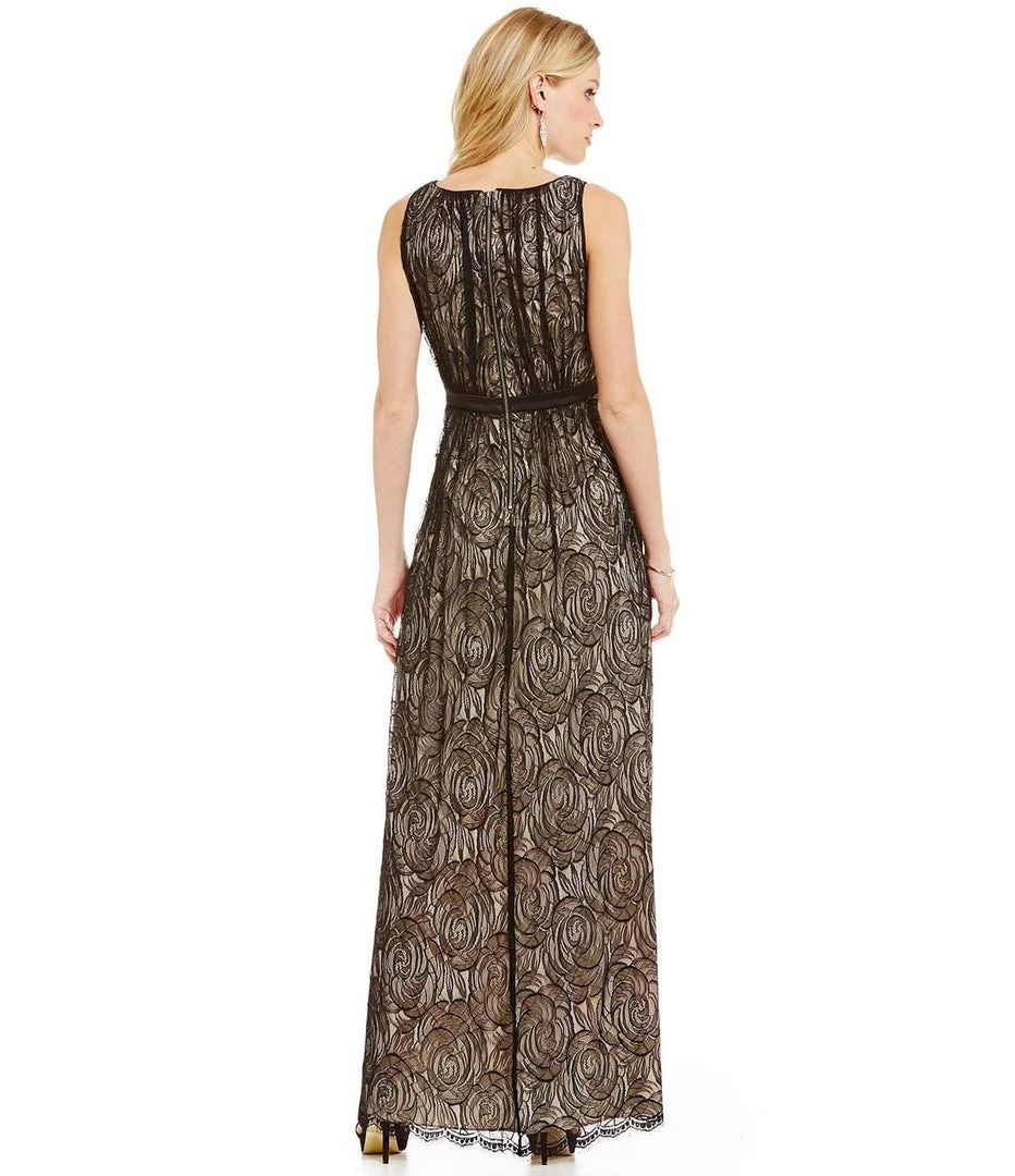Formal Gowns Adrianna Papell - V-Neckline Embellished Lace Dress 91927460 4 Formal Gowns Adrianna Papell - V-Neckline Embellished Lace Dress 91927460