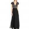 Formal Gowns Aidan Mattox - Aidan By MN1E200675 Lace V-neck Chiffon A-line Dress 2 Formal Gowns Aidan Mattox - Aidan By MN1E200675 Lace V-neck Chiffon A-line Dress