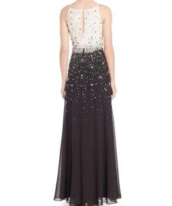 Aidan Mattox - Beaded Chiffon Long Dress MD2E201123 5 Aidan Mattox - Beaded Chiffon Long Dress MD2E201123