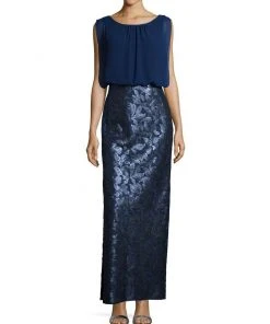 Aidan Mattox - Embellished Bateau Neck Dress 251704850 Formal Gowns