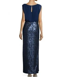 Aidan Mattox - Embellished Bateau Neck Dress 251704850 Formal Gowns
