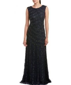 Formal Gowns Aidan Mattox - Embellished Lace Long Dress 54471850