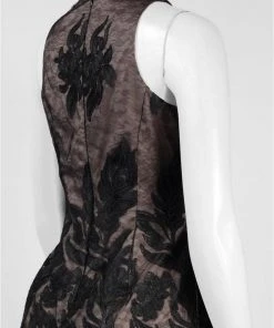 Cocktail Dresses Aidan Mattox - High Neck Cocktail Dress 54472310