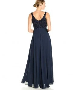 Aidan Mattox - MD1E201185 Embellished Caped Scoop Neck A-Line Gown 17 Aidan Mattox - MD1E201185 Embellished Caped Scoop Neck A-Line Gown