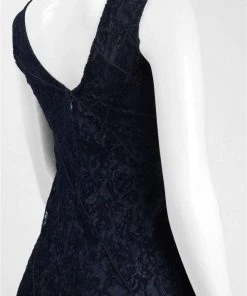 Aidan Mattox - MD1E201455 Illusion V-Neck Floral Lace Evening Gown 11 Aidan Mattox - MD1E201455 Illusion V-Neck Floral Lace Evening Gown