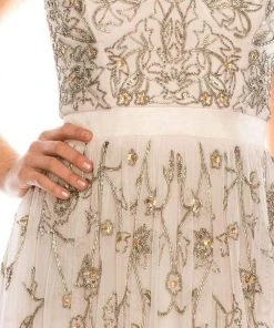 Aidan Mattox - MD1E202303 Sweetheart Thin Strapped Beaded Dress 7 Aidan Mattox - MD1E202303 Sweetheart Thin Strapped Beaded Dress