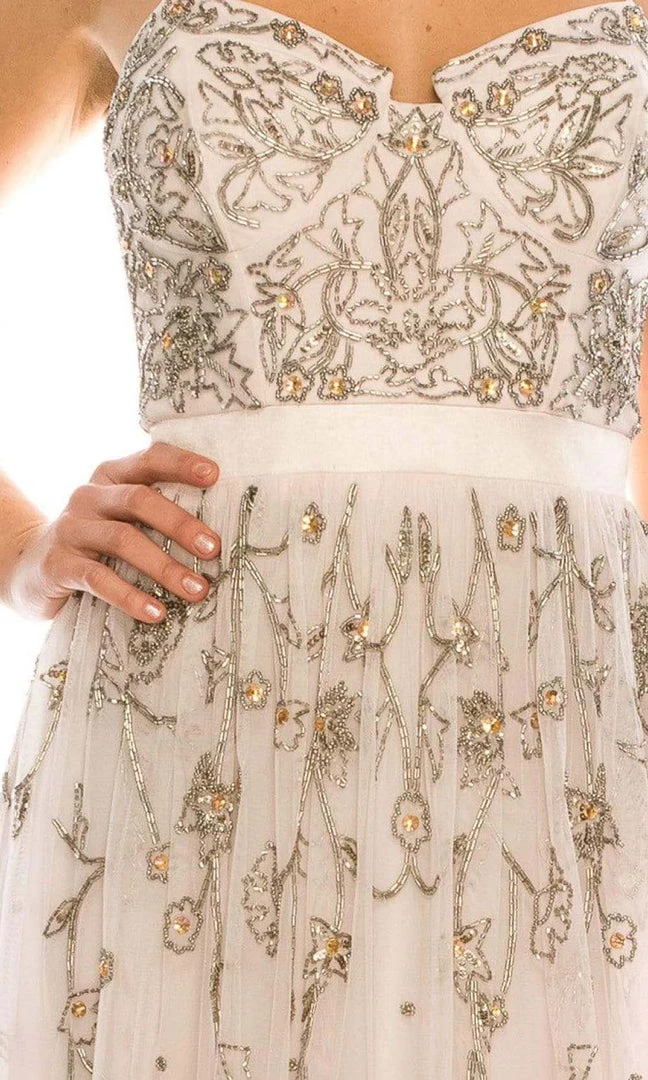 Aidan Mattox - MD1E202303 Sweetheart Thin Strapped Beaded Dress 5 Aidan Mattox - MD1E202303 Sweetheart Thin Strapped Beaded Dress