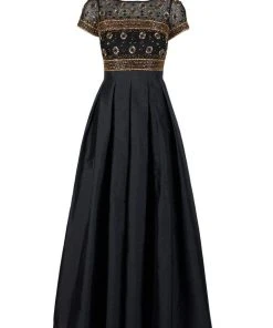 Formal Gowns Aidan Mattox - MD1E203083 Illusion Beaded Bodice Taffeta Ballgown 11 Formal Gowns Aidan Mattox - MD1E203083 Illusion Beaded Bodice Taffeta Ballgown