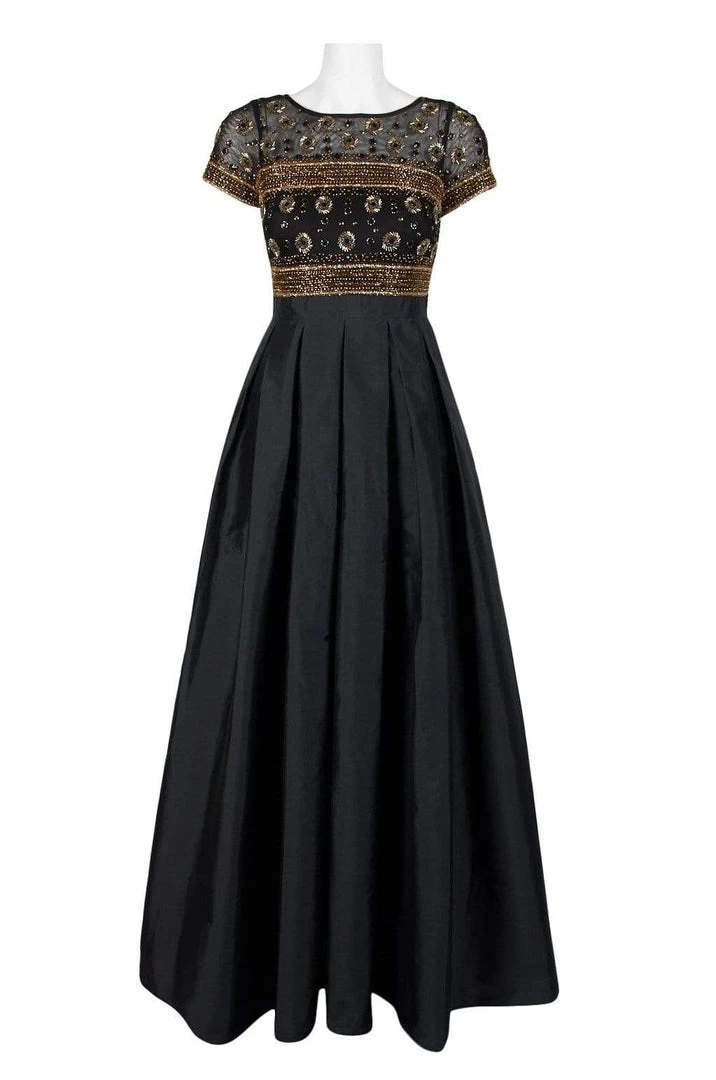 Formal Gowns Aidan Mattox - MD1E203083 Illusion Beaded Bodice Taffeta Ballgown 5 Formal Gowns Aidan Mattox - MD1E203083 Illusion Beaded Bodice Taffeta Ballgown