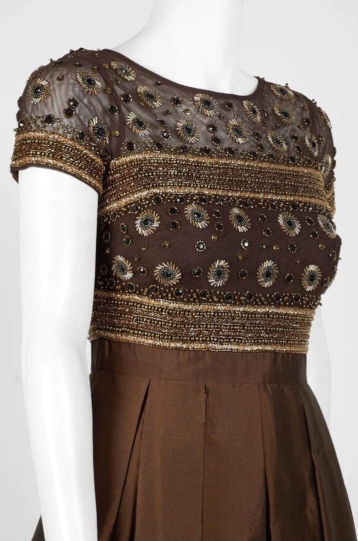 Formal Gowns Aidan Mattox - MD1E203083 Illusion Beaded Bodice Taffeta Ballgown 9 Formal Gowns Aidan Mattox - MD1E203083 Illusion Beaded Bodice Taffeta Ballgown