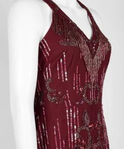 Cocktail Dresses Aidan Mattox - MD1E203302 Bead-Fringed Scalloped Hem Dress 7 Cocktail Dresses Aidan Mattox - MD1E203302 Bead-Fringed Scalloped Hem Dress