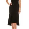 Aidan Mattox - MD1E203805 Beaded Scoop Neck Trumpet High Low Dress 2 Aidan Mattox - MD1E203805 Beaded Scoop Neck Trumpet High Low Dress