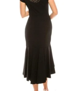 Aidan Mattox - MD1E203805 Beaded Scoop Neck Trumpet High Low Dress 9 Aidan Mattox - MD1E203805 Beaded Scoop Neck Trumpet High Low Dress