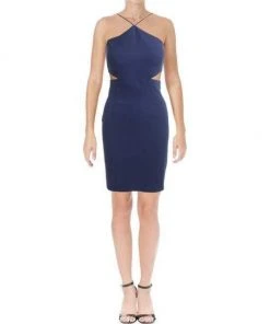 Cocktail Dresses Aidan Mattox - MN1E200050 Sleeveless Halter Sheath Dress 11 Cocktail Dresses Aidan Mattox - MN1E200050 Sleeveless Halter Sheath Dress