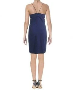 Cocktail Dresses Aidan Mattox - MN1E200050 Sleeveless Halter Sheath Dress 12 Cocktail Dresses Aidan Mattox - MN1E200050 Sleeveless Halter Sheath Dress