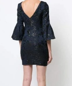 Aidan Mattox - MN1E201567 Jacquard Bateau Sheath Dress