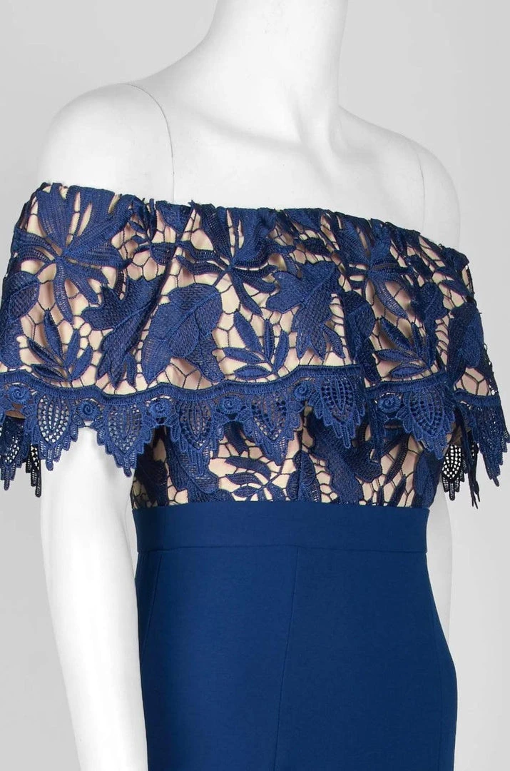 Formal Gowns Aidan Mattox - MN1E202072 Floral Lace Off-Shoulder Sheath Dress 7 Formal Gowns Aidan Mattox - MN1E202072 Floral Lace Off-Shoulder Sheath Dress