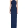 Aidan Mattox - MN1E202134 Halter Crepe Cutout Column Evening Gown Formal Gowns 2 Aidan Mattox - MN1E202134 Halter Crepe Cutout Column Evening Gown Formal Gowns