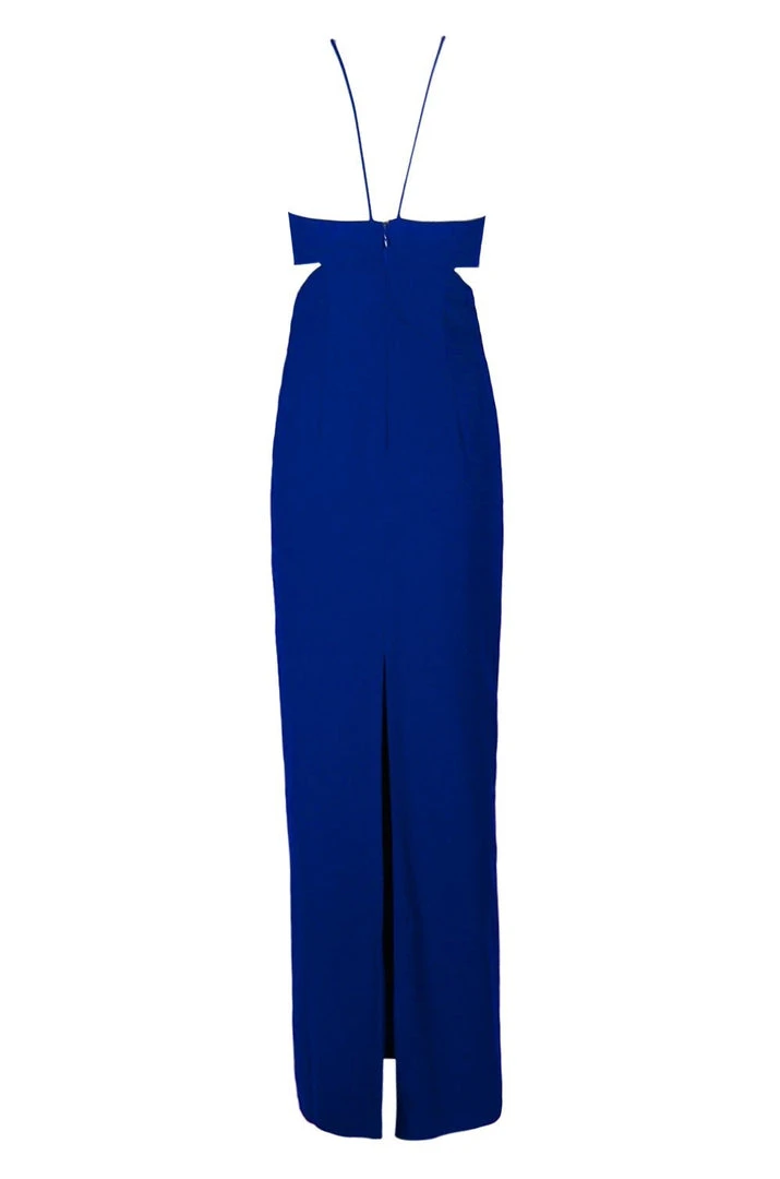 Aidan Mattox - MN1E202134 Halter Crepe Cutout Column Evening Gown Formal Gowns 9 Aidan Mattox - MN1E202134 Halter Crepe Cutout Column Evening Gown Formal Gowns