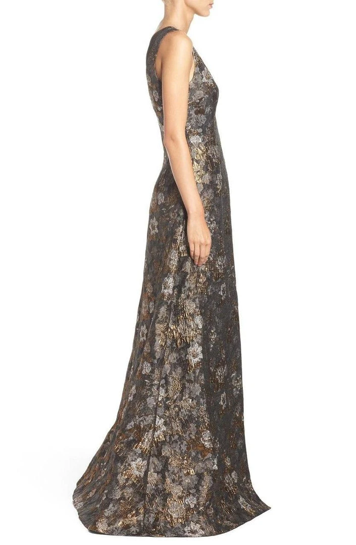 Formal Gowns Aidan Mattox - Printed Jacquard Long Dress MD1E200300 5 Formal Gowns Aidan Mattox - Printed Jacquard Long Dress MD1E200300