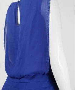 Cocktail Dresses Aidan Mattox - Sequined Bateau Neck Sheath Dress 151A93310