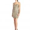 Cocktail Dresses Aidan Mattox - Sequined Semi-Sweetheart Sheath Dress 151A95920
