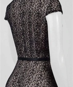 Alex Evenings - 1121243 Jewel Crochet Belt Dress Formal Gowns