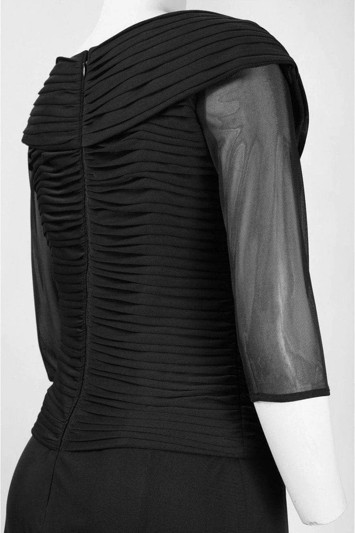 Alex Evenings - 132141 Ruched Off Shoulder Tea Length Dress 6 Alex Evenings - 132141 Ruched Off Shoulder Tea Length Dress