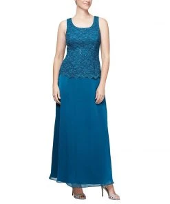 Alex Evenings - 81122131 Two-Piece Sequined Lace Dress With Jacket