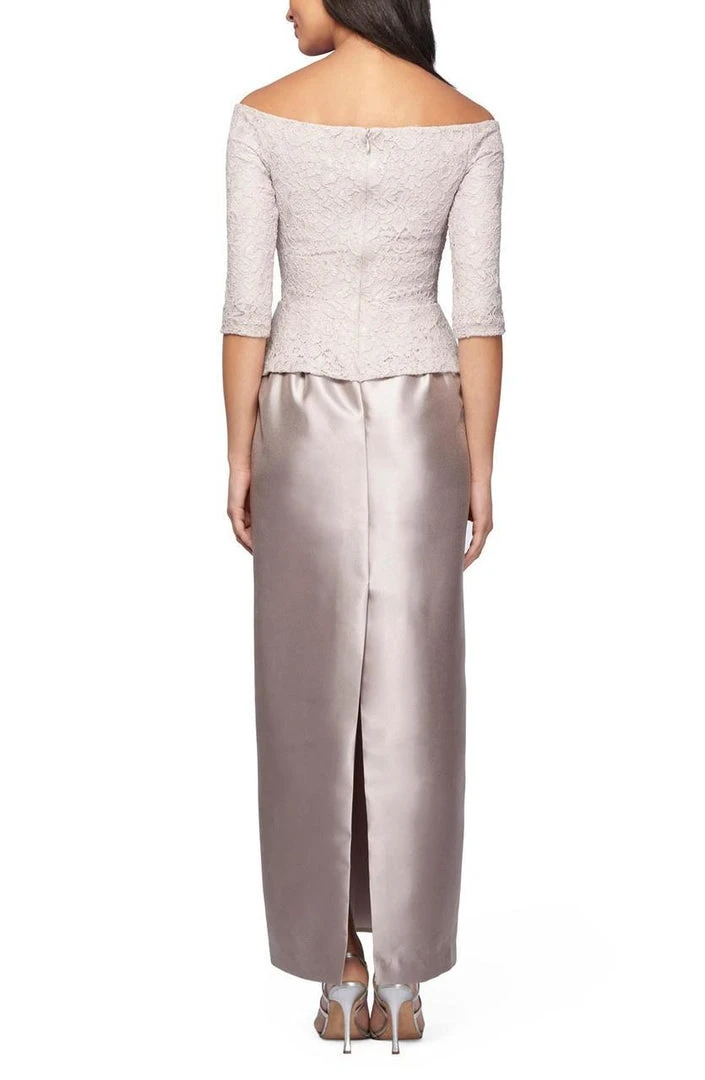 Formal Gowns Alex Evenings - Off Shoulder Lace Bodice Long Dress 2121259 4 Formal Gowns Alex Evenings - Off Shoulder Lace Bodice Long Dress 2121259