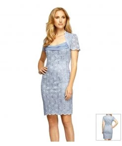 Alex Evenings - Queen Anne Neck Sheath Dress 212882