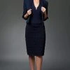 Alexander By Daymor - 2033 Two-Piece Dress Suit With Tiered Skirt - 1 Pc Black In Size 10 Available Cocktail Dresses