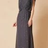 Alexander By Daymor Beaded Scoop Neck Blouson Long Dress 665 - 1 Pc Graphite In Size 14 Available Formal Gowns