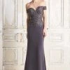 Alexander By Daymor Jeweled Embroidered Lace Off Shoulder Gown 759 - 1 Pc Slate In Size 6 Available Formal Gowns 1 Alexander By Daymor Jeweled Embroidered Lace Off Shoulder Gown 759 - 1 Pc Slate In Size 6 Available Formal Gowns