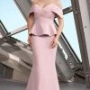Formal Gowns Alexander By Daymor - Off-Shoulder Trumpet Dress With Peplum 1151 2 Formal Gowns Alexander By Daymor - Off-Shoulder Trumpet Dress With Peplum 1151