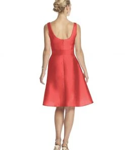 Colors Dress Formal Gowns Alfred Sung - D624 Pleated Surplice V-Neck A-Line Dress