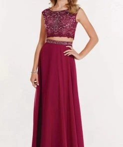 Alyce Paris - 1171 Two Piece Beaded A-Line Dress Formal Gowns