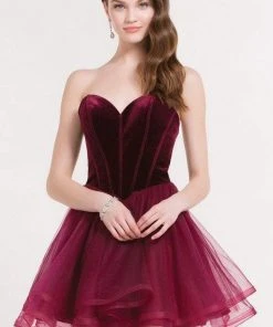 Alyce Paris - 2643 Velvet Sweetheart Tulle A-line Dress