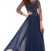 Alyce Paris - 27244 Embellished Quarter Length Sleeve A-line Dress Formal Gowns 1 Alyce Paris - 27244 Embellished Quarter Length Sleeve A-line Dress Formal Gowns