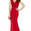 Alyce Paris - 27266 Cap Sleeve Surplice Fitted Jersey Formal Gown Formal Gowns