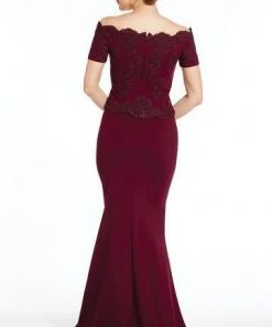 Alyce Paris - 27281 Off-Shoulder Peplum Evening Gown Formal Gowns 5 Alyce Paris - 27281 Off-Shoulder Peplum Evening Gown Formal Gowns