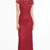 Formal Gowns Alyce Paris - 27289 Cap Sleeved Allover Lace Dress With Cutout Back - 1 Pc Wine In Size 6 Available 1 Formal Gowns Alyce Paris - 27289 Cap Sleeved Allover Lace Dress With Cutout Back - 1 Pc Wine In Size 6 Available