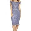 Alyce Paris - 27352 Off-Shoulder Lace Sheath Dress 2 Alyce Paris - 27352 Off-Shoulder Lace Sheath Dress