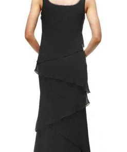 Alyce Paris - 29292 Layered Chiffon Dress With Long Sleeved Jacket Formal Gowns