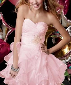 Alyce Paris - 3545 Strapless Flared Ruffles Cocktail Dress