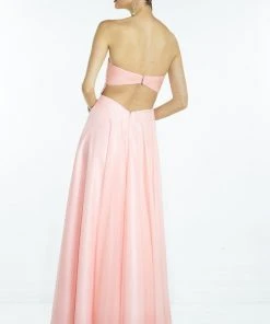 Alyce Paris - 35809 Floral Beaded Ruched Sweetheart Chiffon Dress