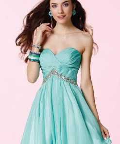 Alyce Paris - 3670 Pleated Sweetheart Chiffon A-line Dress Cocktail Dresses