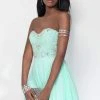 Alyce Paris - 3680 Short Dress In Mint Silver