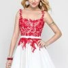 Alyce Paris -3689 Lace Embellished Bodice Strapless A-Line Dress - 1 Pc. Diamond White Red In Size 000 Available Cocktail Dresses 2 Alyce Paris -3689 Lace Embellished Bodice Strapless A-Line Dress - 1 Pc. Diamond White Red In Size 000 Available Cocktail Dresses