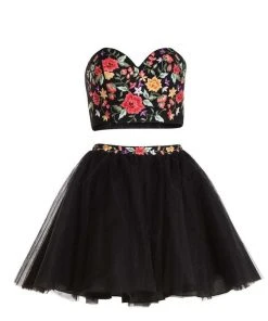 Cocktail Dresses Alyce Paris - 3740 Two Piece Embroidered Mini Dress